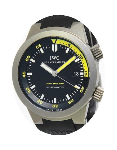 IWC Mens Aquatimer Titanium Black/Yellow...
