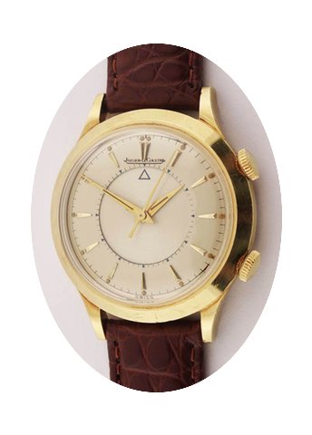 Jaeger-LeCoultre Solid 18K Gold Alarm Wa...