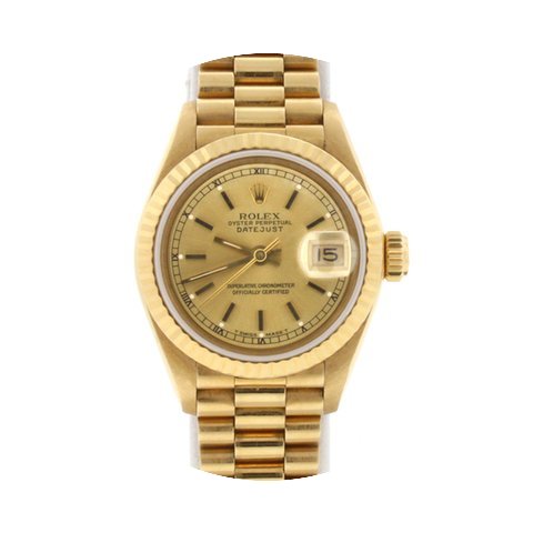 Rolex President Datejust Ladies 18K Yell...