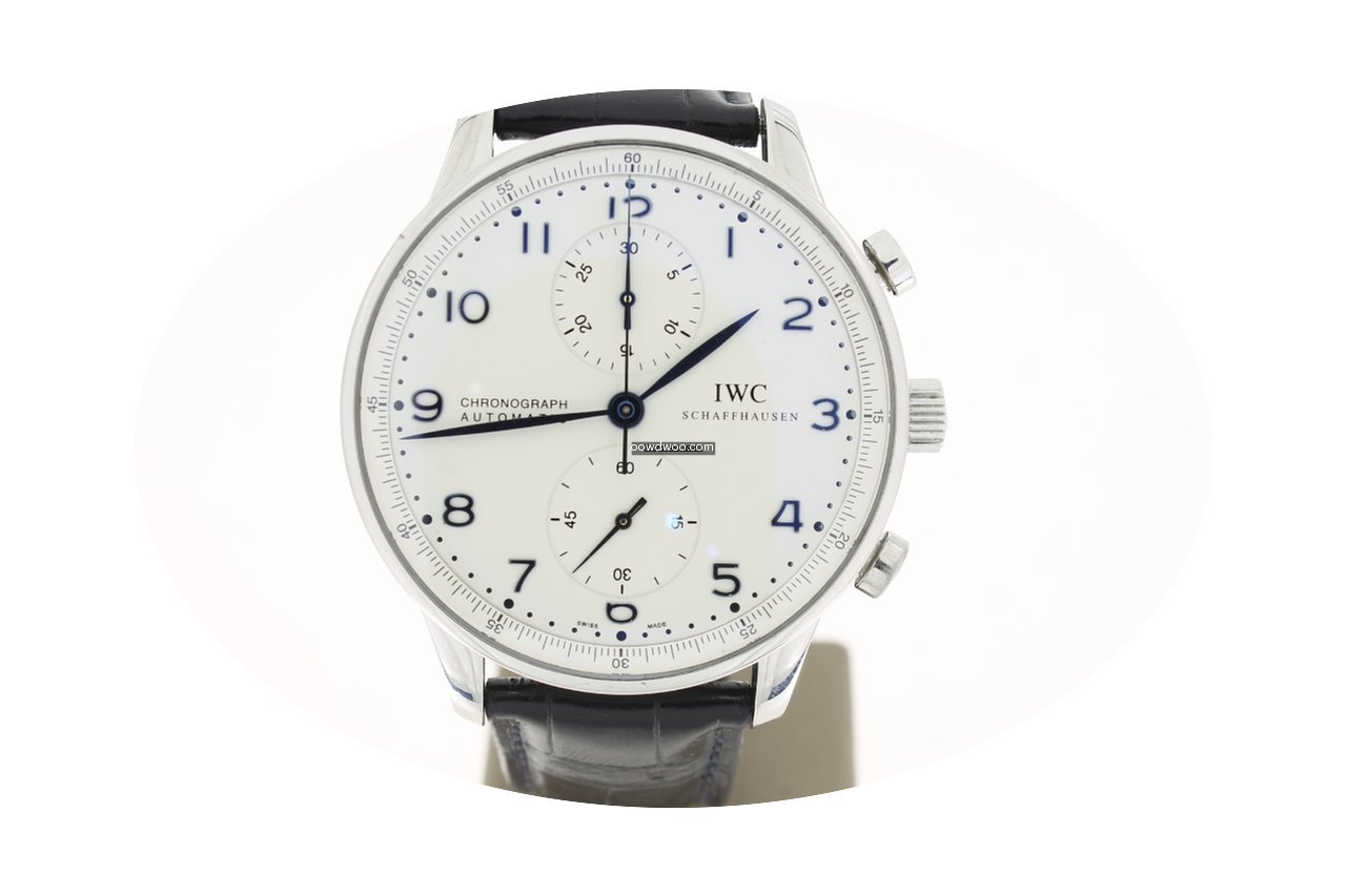 IWC Portuguese Chrono Steel 41mm BlueHan...