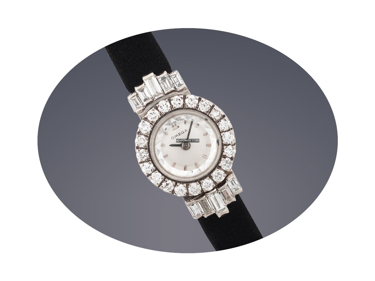 Omega Ladies 18ct white gold & diamond m...