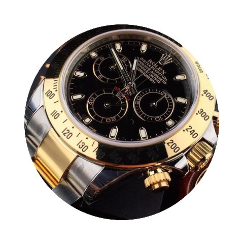 Rolex Daytona Steel & Gold Black Dia...
