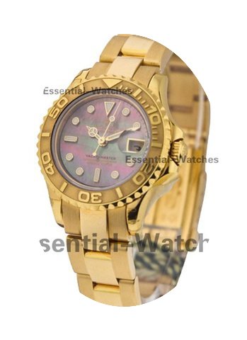 Rolex Used Yacht Master Lady's Yellow Go...