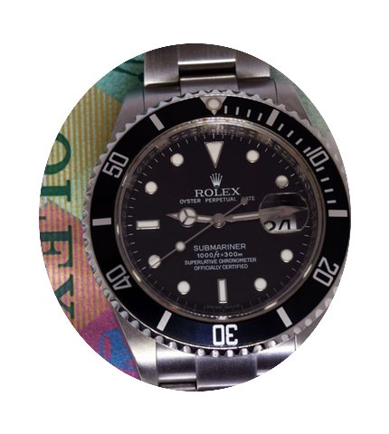 Rolex Submariner Date Stainless Steel Bl...
