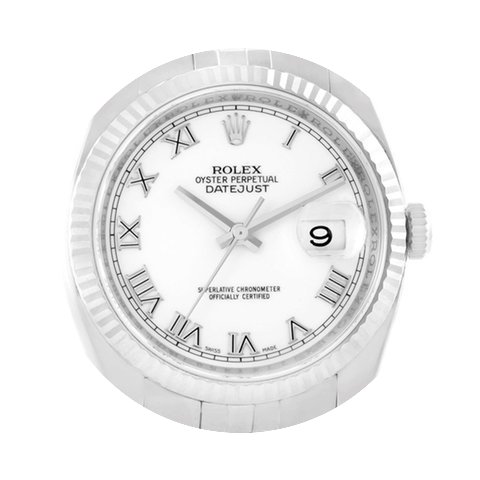 Rolex Datejust Steel 18k White Gold Roma...