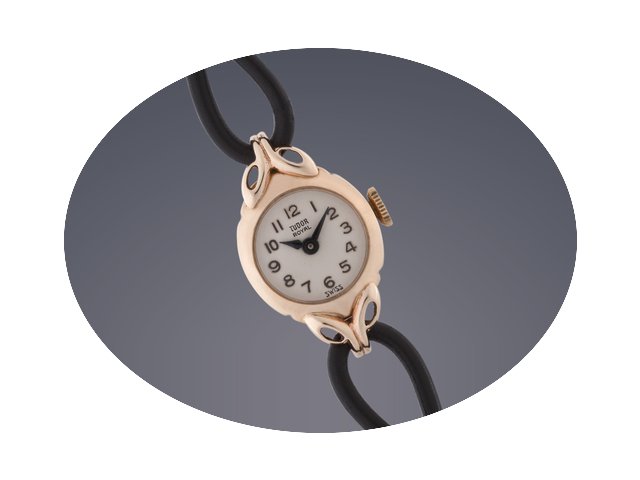 Tudor Vintage Ladies 9ct gold manual...