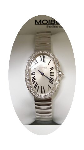 Cartier Baignoire 18K White Gold Small S...