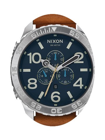 Nixon A124-2186 51-30 Chrono Leather Nav...