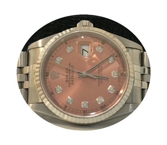 Rolex Datejust 36mm Ouro Branco & A...