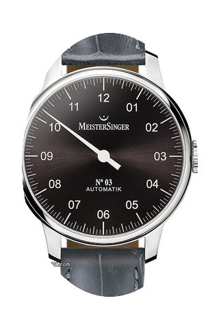 Meistersinger Einzeigeruhren N 03 incl 1...