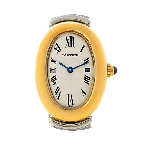 Cartier Baignoire Ladies Steel 18k Yello...
