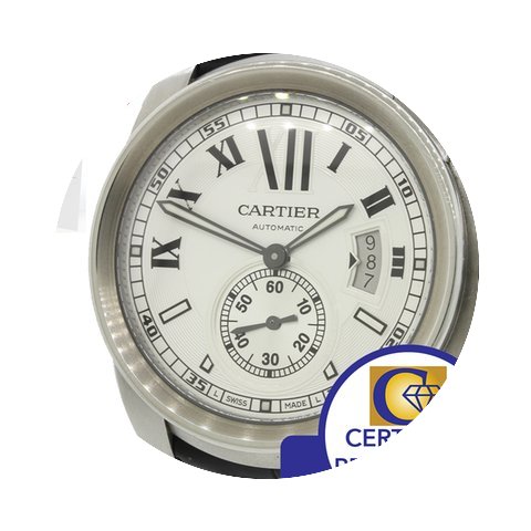 Cartier 3389 Steel 42mm Automatic Black ...
