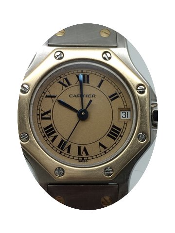 Cartier SANTOS LADY STEEL/GOLD...