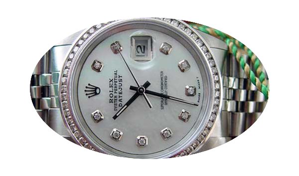 Rolex Mens Datejust Stainless Steel 1601...