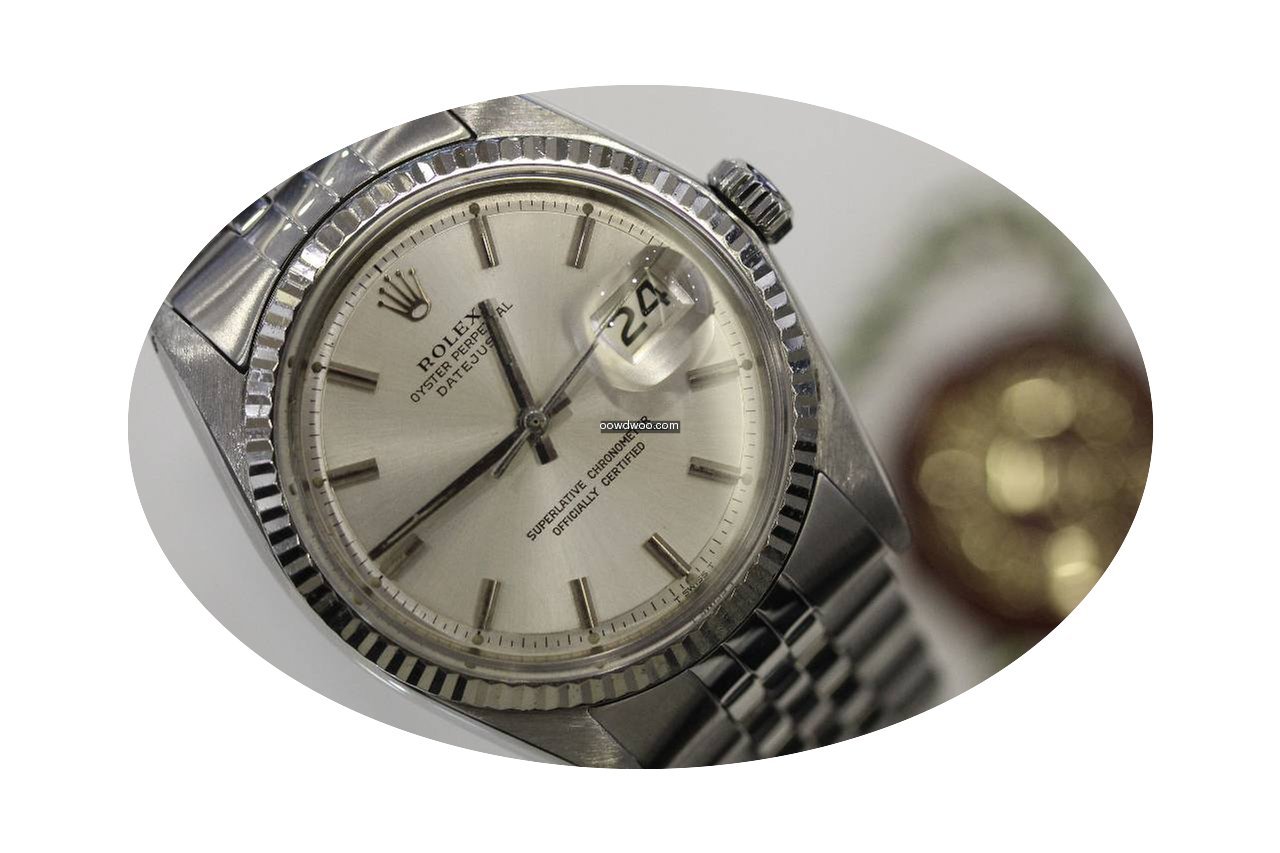 Rolex Datejust Gold Bezel...