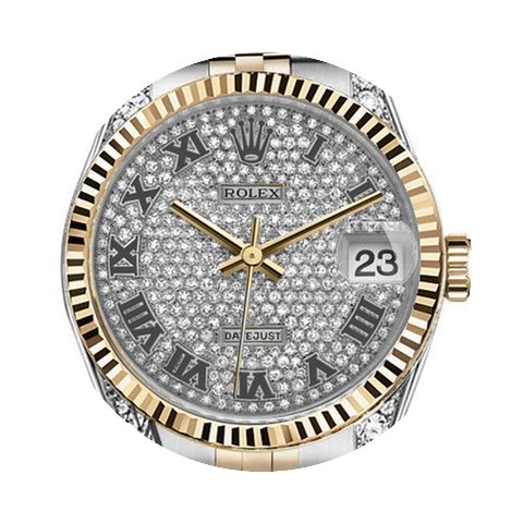 Rolex Datejust Roman Numerial Diamond Di...