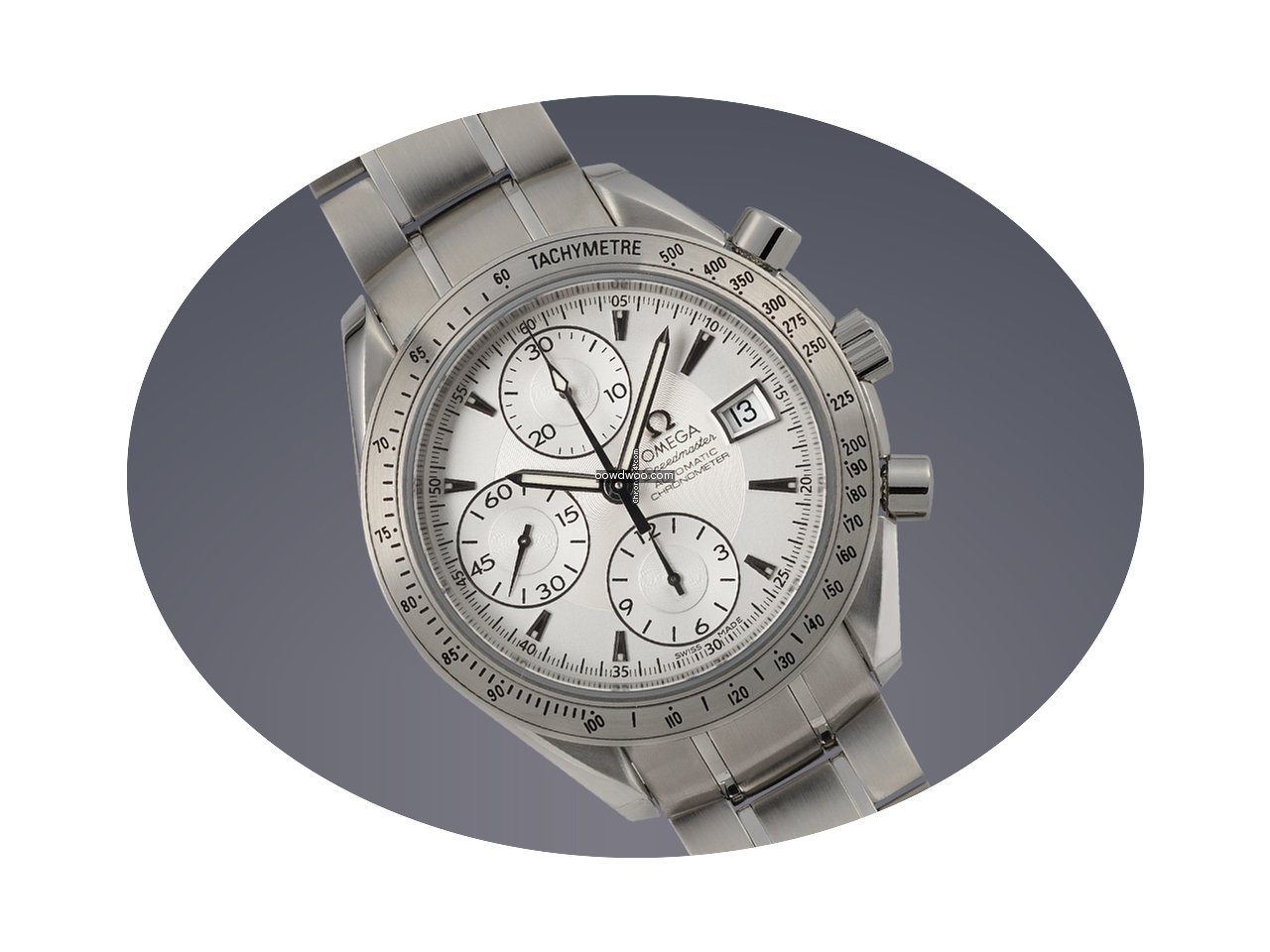 Omega Speedmaster date stainless steel a...