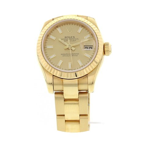 Rolex Ladies Rolex Datejust 18K Yellow G...