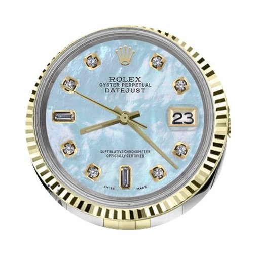 Rolex Men`s Rolex 36mm Datejust2tone Whi...