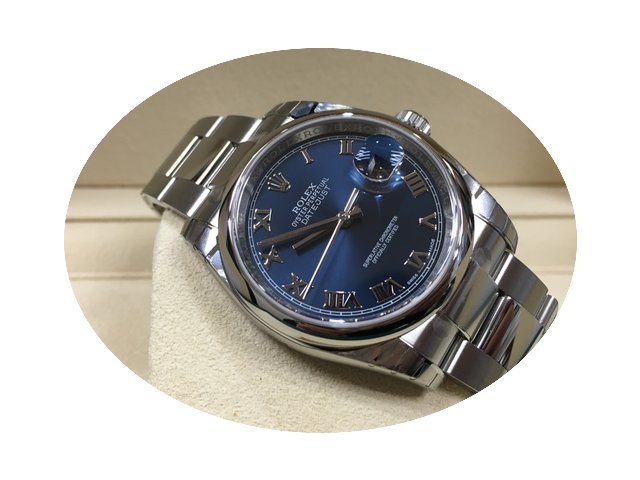 Rolex 116200 36mm Oyster Datejust Blue R...