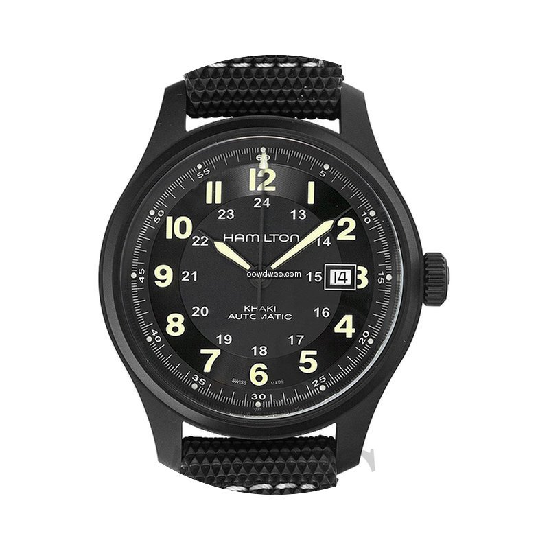 Hamilton Khaki Field Titanium Auto Black...