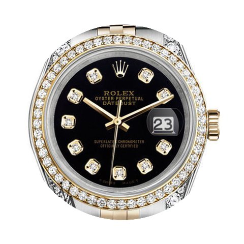 Rolex Ladies Rolex Stainless Steel - Gol...