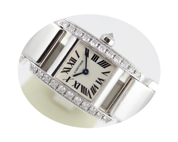 Cartier TANKISSIME 18K WHITE GOLD & ...