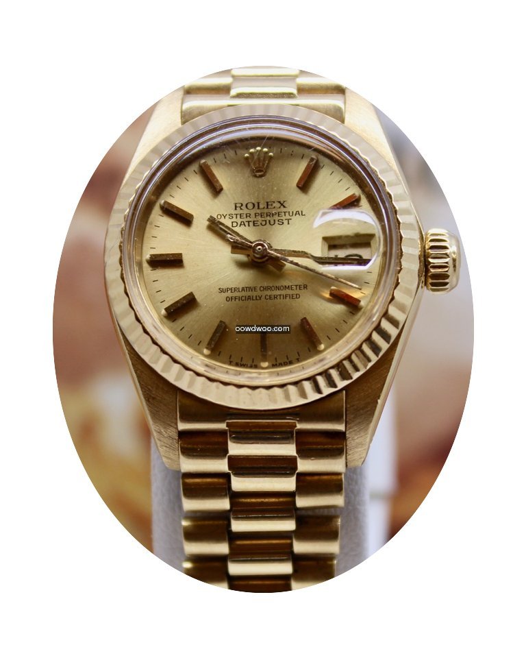 Rolex Datejust Lady Gold...