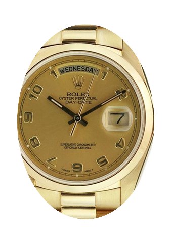 Rolex Day-Date 36 118208-GLDADP Champagn...