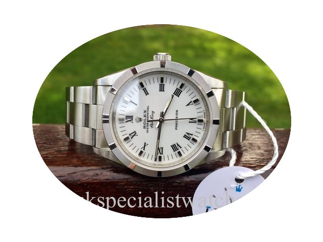 Rolex AirKing Engine Turned Bezel – Wh...