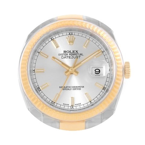 Rolex Datejust Mens Steel 18k Yellow Gol...