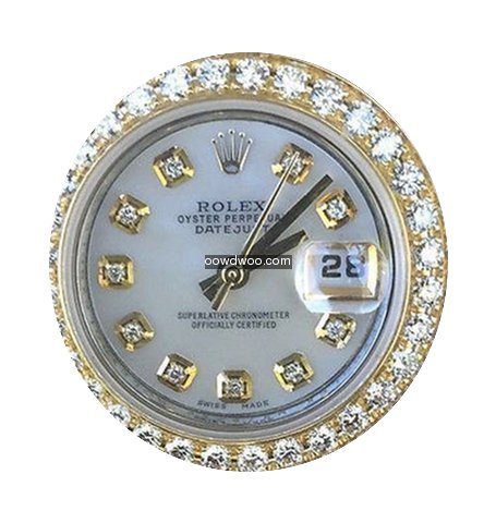 Rolex Midsize Datejust Steel Floral Dial...