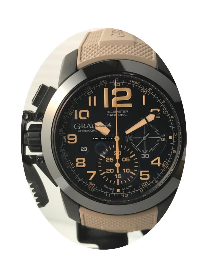 Graham Chronofighter PVD/Sahara on Rubbe...