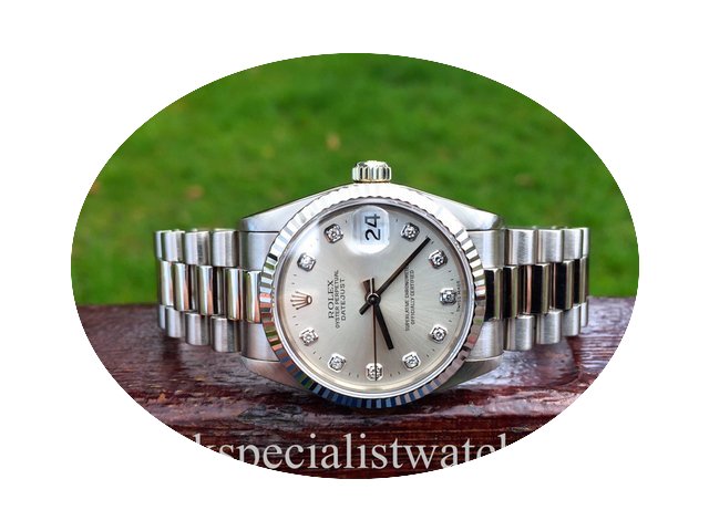 Rolex DateJust White Gold President – ...