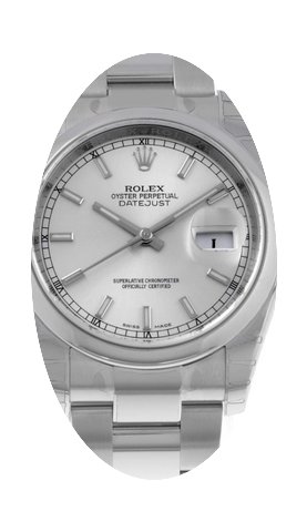 Rolex Datejust silver index 116200...