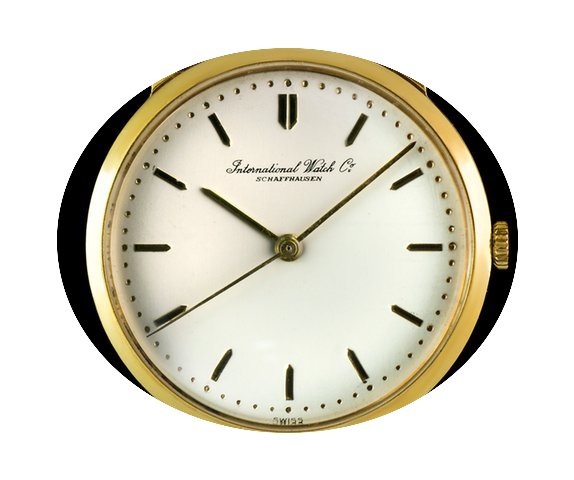 IWC 18k Y/Gold Cream Dial Manual Wind Vi...