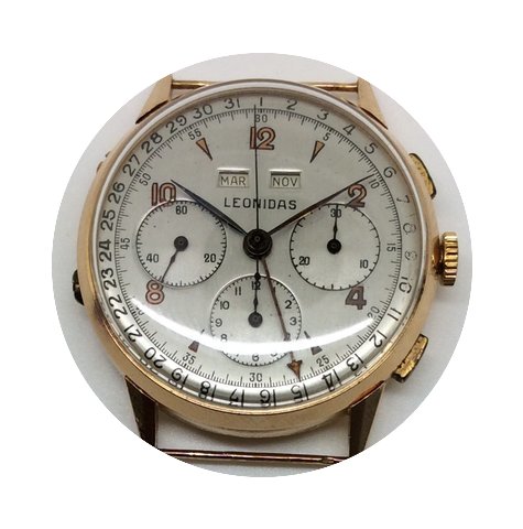 Leonidas Triple calendar chronograph ove...