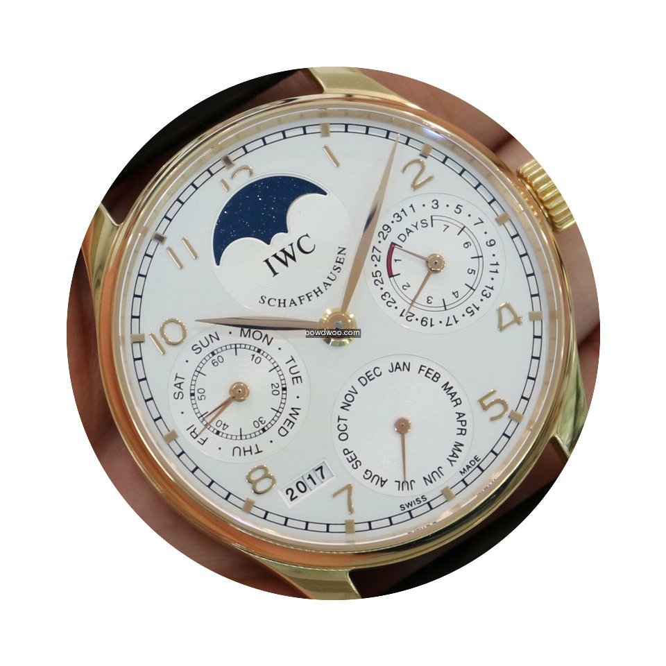IWC Portuguese Perpetual Calendar 18k Ro...