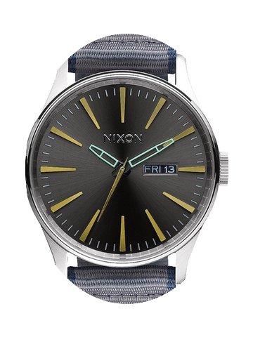 Nixon A105-2068 Sentry Leather Gunmetal ...