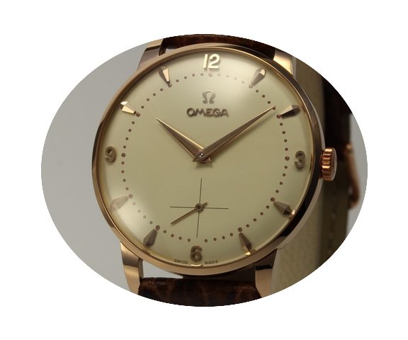 Omega edle Anzuguhr 18K Roségold von 19...