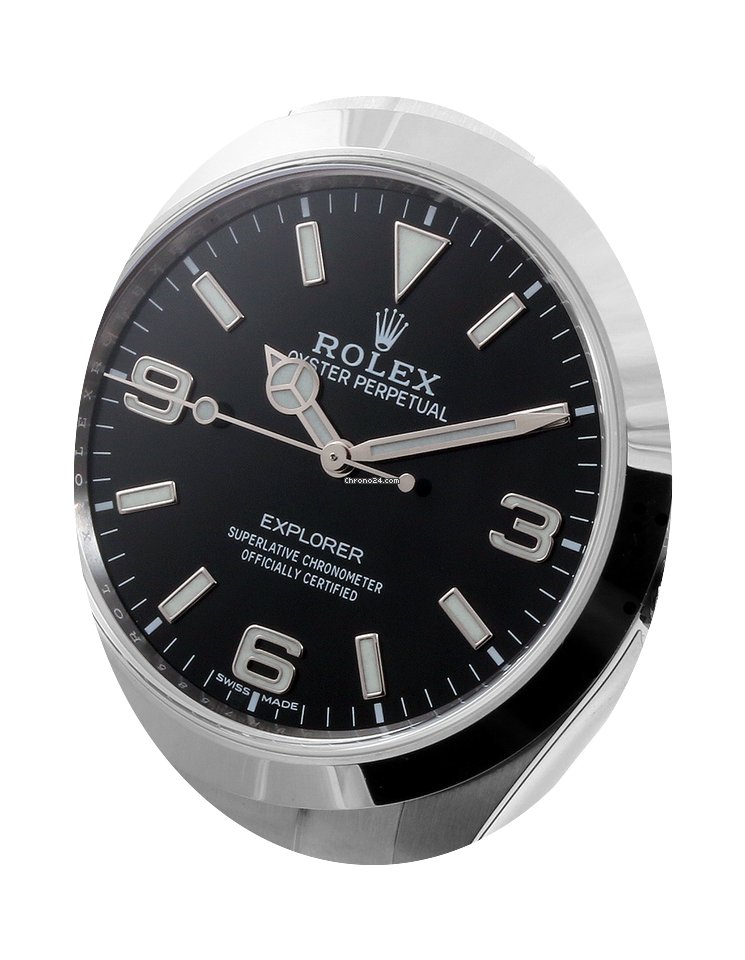 Rolex SS 39mm Explorer Blue Luminova Dia...