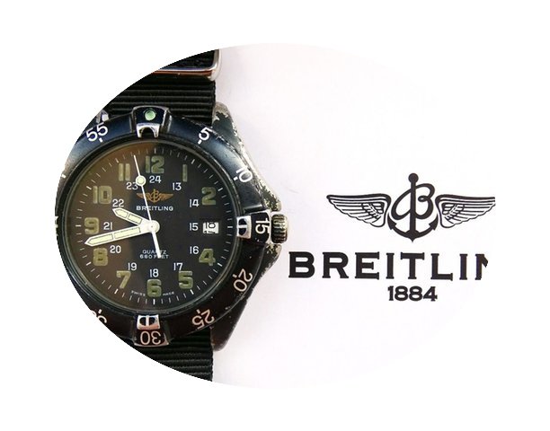 Breitling MARITIME COLT BLACK PVD MILITA...