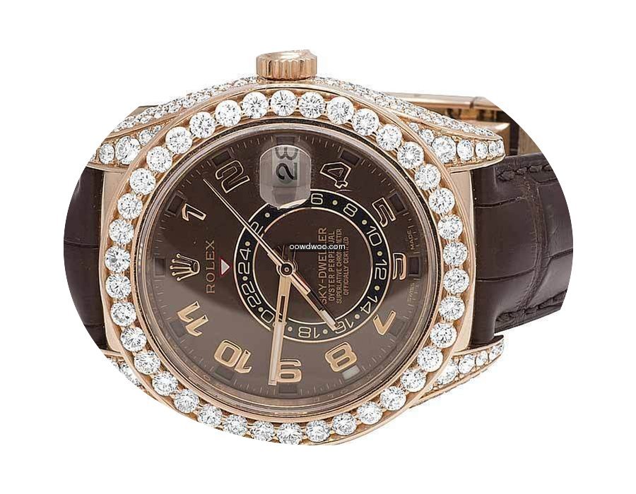 Rolex Mens 18K Rose Gold 326135 Rolex Br...