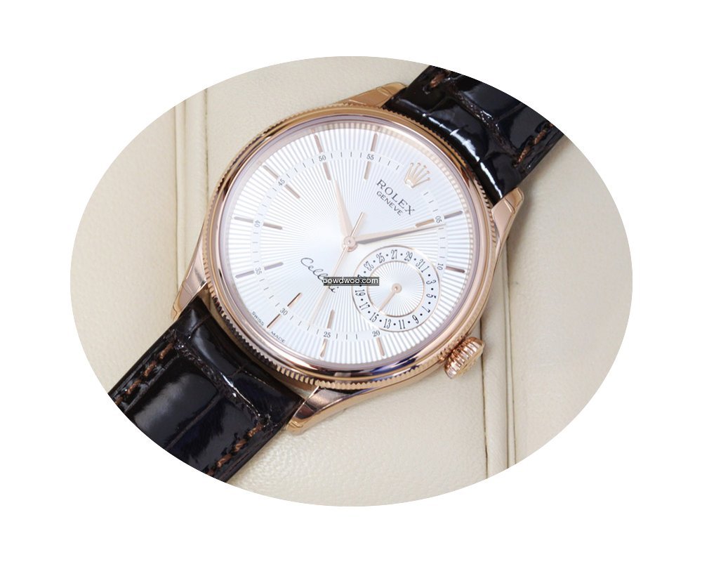 Rolex Cellini Date Rose Gold Silver Dial...