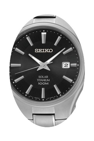 Seiko Solar SNE377P1 Damenarmbanduhr Tit...