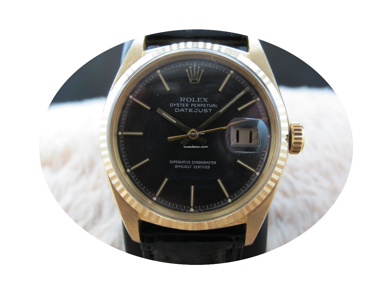 Rolex DATEJUST 1601 18K YG with Original...