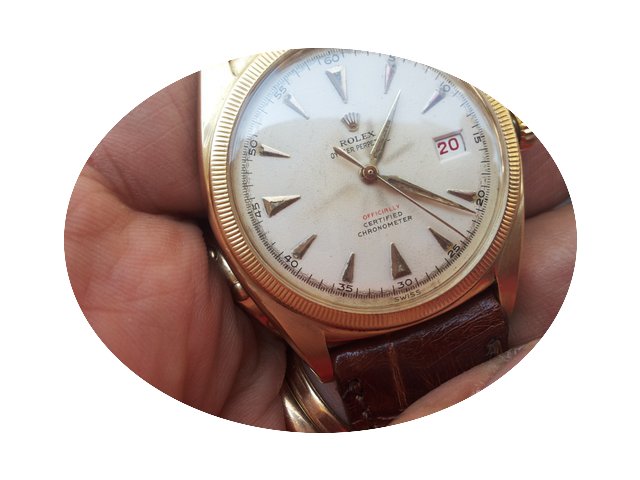 Rolex big bubble back ref.6105 officiall...
