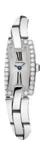 Cartier Ballerine Silver Sunray Dial Pol...