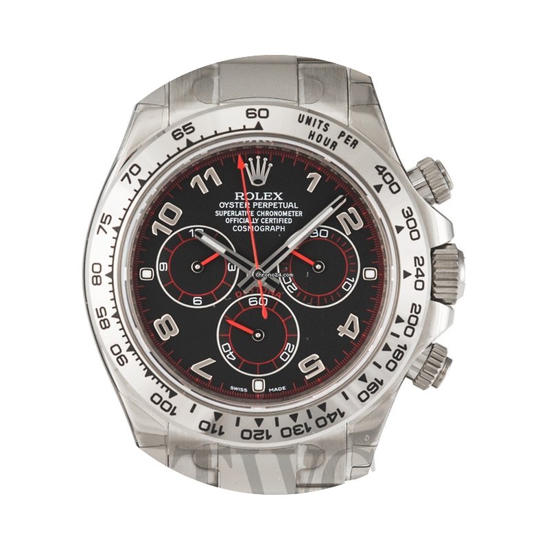 Rolex Daytona Black/18k white gold Ø40m...