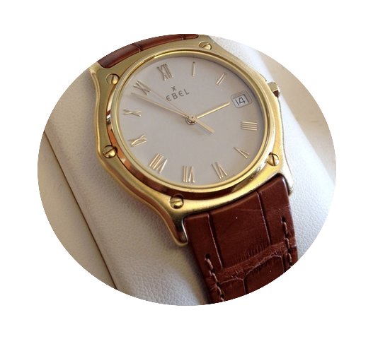 Ebel 1911 Classic Wave Yellow Gold Beige...
